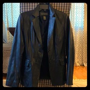 Banana Republic Leather Blazer